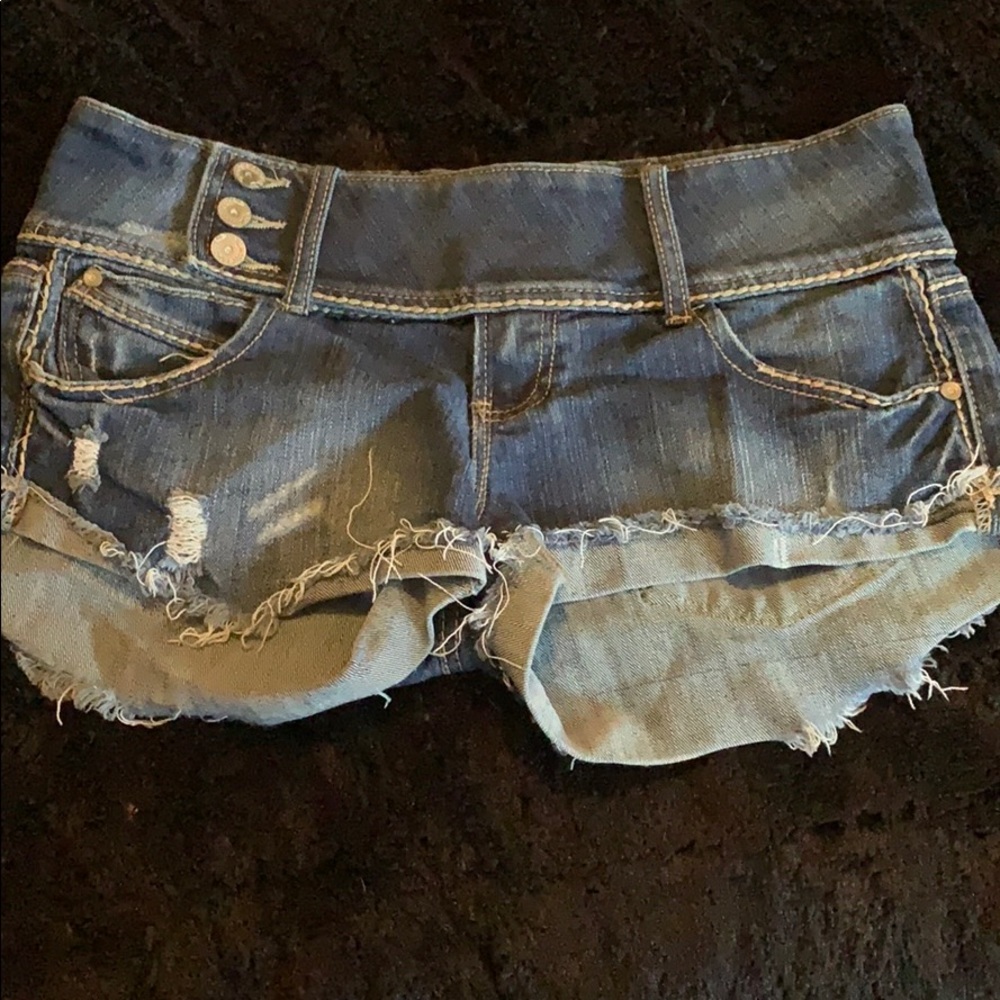 Almost famous jean shorts